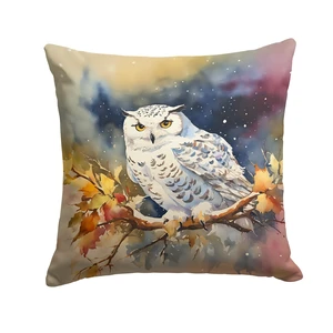 Snowy Owl Throw Pillow Machine Washable, Indoor Outdoor Decorative Pillow for Couch, Bed or Patio, 18Hx18W Snowy Owl Throw Pillow Machine Washable, Indoor Outdoor Decorative Pillow for Couch, Bed or Patio, 18Hx18W
