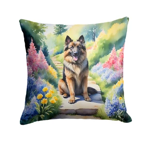 Belgian Tervuren Spring Path Throw Pillow Machine Washable, Indoor Outdoor Decorative Pillow for Couch, Bed or Patio, 18Hx18W Belgian Tervuren Spring Path Throw Pillow Machine Washable, Indoor Outdoor Decorative Pillow for Couch, Bed or Patio, 18Hx18W