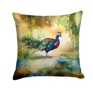 Peacock Throw Pillow Machine Washable, Indoor Outdoor Decorative Pillow for Couch, Bed or Patio, 18Hx18W Peacock Throw Pillow Machine Washable, Indoor Outdoor Decorative Pillow for Couch, Bed or Patio, 18Hx18W
