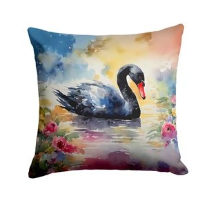 Black Swan Throw Pillow Machine Washable, Indoor Outdoor Decorative Pillow for Couch, Bed or Patio, 18Hx18W Black Swan Throw Pillow Machine Washable, Indoor Outdoor Decorative Pillow for Couch, Bed or Patio, 18Hx18W