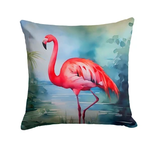 Flamingo Throw Pillow Machine Washable, Indoor Outdoor Decorative Pillow for Couch, Bed or Patio, 18Hx18W Flamingo Throw Pillow Machine Washable, Indoor Outdoor Decorative Pillow for Couch, Bed or Patio, 18Hx18W