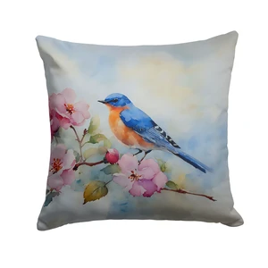 Bluebird Throw Pillow Machine Washable, Indoor Outdoor Decorative Pillow for Couch, Bed or Patio, 18Hx18W Bluebird Throw Pillow Machine Washable, Indoor Outdoor Decorative Pillow for Couch, Bed or Patio, 18Hx18W