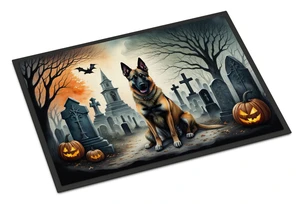 NEW Belgian Malinois Spooky Halloween Doormat Front Door Mat Indoor Outdoor Rugs for Entryway, Non Slip Washable Low Pile, 18H X 27W NEW Belgian Malinois Spooky Halloween Doormat Front Door Mat Indoor Outdoor Rugs for Entryway, Non Slip Washable Low Pile, 18H X 27W
