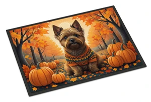 NEW Cairn Terrier Fall Doormat Front Door Mat Indoor Outdoor Rugs for Entryway, Non Slip Washable Low Pile, 18H X 27W NEW Cairn Terrier Fall Doormat Front Door Mat Indoor Outdoor Rugs for Entryway, Non Slip Washable Low Pile, 18H X 27W
