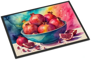 NEW Colorful Pomegranates Doormat Front Door Mat Indoor Outdoor Rugs for Entryway, Non Slip Washable Low Pile, 18H X 27W NEW Colorful Pomegranates Doormat Front Door Mat Indoor Outdoor Rugs for Entryway, Non Slip Washable Low Pile, 18H X 27W