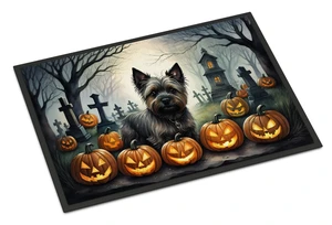NEW Cairn Terrier Spooky Halloween Doormat Front Door Mat Indoor Outdoor Rugs for Entryway, Non Slip Washable Low Pile, 18H X 27W NEW Cairn Terrier Spooky Halloween Doormat Front Door Mat Indoor Outdoor Rugs for Entryway, Non Slip Washable Low Pile, 18H X 27W