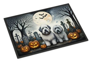 NEW Old English Sheepdog Spooky Halloween Doormat Front Door Mat Indoor Outdoor Rugs for Entryway, Non Slip Washable Low Pile, 18H X 27W NEW Old English Sheepdog Spooky Halloween Doormat Front Door Mat Indoor Outdoor Rugs for Entryway, Non Slip Washable Low Pile, 18H X 27W