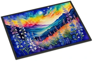 NEW Delphinium in Color Doormat Front Door Mat Indoor Outdoor Rugs for Entryway, Non Slip Washable Low Pile, 18H X 27W NEW Delphinium in Color Doormat Front Door Mat Indoor Outdoor Rugs for Entryway, Non Slip Washable Low Pile, 18H X 27W
