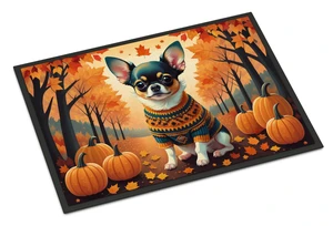 NEW Tricolor Chihuahua Fall Doormat Front Door Mat Indoor Outdoor Rugs for Entryway, Non Slip Washable Low Pile, 18H X 27W NEW Tricolor Chihuahua Fall Doormat Front Door Mat Indoor Outdoor Rugs for Entryway, Non Slip Washable Low Pile, 18H X 27W