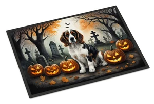 NEW Welsh Springer Spaniel Spooky Halloween Doormat Front Door Mat Indoor Outdoor Rugs for Entryway, Non Slip Washable Low Pile, 18H X 27W NEW Welsh Springer Spaniel Spooky Halloween Doormat Front Door Mat Indoor Outdoor Rugs for Entryway, Non Slip Washable Low Pile, 18H X 27W