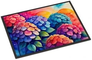 NEW Hydrangeas in Color Doormat Front Door Mat Indoor Outdoor Rugs for Entryway, Non Slip Washable Low Pile, 18H X 27W NEW Hydrangeas in Color Doormat Front Door Mat Indoor Outdoor Rugs for Entryway, Non Slip Washable Low Pile, 18H X 27W