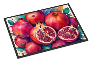 NEW Colorful Pomegranates Doormat Front Door Mat Indoor Outdoor Rugs for Entryway, Non Slip Washable Low Pile, 18H X 27W NEW Colorful Pomegranates Doormat Front Door Mat Indoor Outdoor Rugs for Entryway, Non Slip Washable Low Pile, 18H X 27W