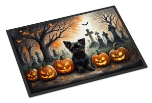 NEW Affenpinscher Spooky Halloween Doormat Front Door Mat Indoor Outdoor Rugs for Entryway, Non Slip Washable Low Pile, 18H X 27W NEW Affenpinscher Spooky Halloween Doormat Front Door Mat Indoor Outdoor Rugs for Entryway, Non Slip Washable Low Pile, 18H X 27W