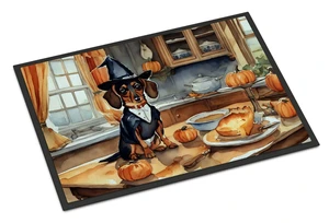 NEW Dachshund Fall Kitchen Pumpkins Doormat Front Door Mat Indoor Outdoor Rugs for Entryway, Non Slip Washable Low Pile, 18H X 27W NEW Dachshund Fall Kitchen Pumpkins Doormat Front Door Mat Indoor Outdoor Rugs for Entryway, Non Slip Washable Low Pile, 18H X 27W