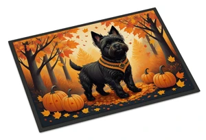 NEW Black Cairn Terrier Fall Doormat Front Door Mat Indoor Outdoor Rugs for Entryway, Non Slip Washable Low Pile, 18H X 27W NEW Black Cairn Terrier Fall Doormat Front Door Mat Indoor Outdoor Rugs for Entryway, Non Slip Washable Low Pile, 18H X 27W