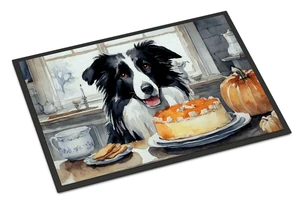 NEW Border Collie Fall Kitchen Pumpkins Doormat Front Door Mat Indoor Outdoor Rugs for Entryway, Non Slip Washable Low Pile, 18H X 27W NEW Border Collie Fall Kitchen Pumpkins Doormat Front Door Mat Indoor Outdoor Rugs for Entryway, Non Slip Washable Low Pile, 18H X 27W