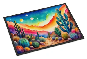NEW Cactus in Color Doormat Front Door Mat Indoor Outdoor Rugs for Entryway, Non Slip Washable Low Pile, 18H X 27W NEW Cactus in Color Doormat Front Door Mat Indoor Outdoor Rugs for Entryway, Non Slip Washable Low Pile, 18H X 27W