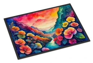 NEW Begonias in Color Doormat Front Door Mat Indoor Outdoor Rugs for Entryway, Non Slip Washable Low Pile, 18H X 27W NEW Begonias in Color Doormat Front Door Mat Indoor Outdoor Rugs for Entryway, Non Slip Washable Low Pile, 18H X 27W