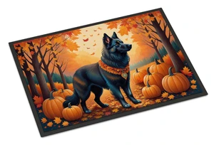 NEW Belgian Sheepdog Fall Doormat Front Door Mat Indoor Outdoor Rugs for Entryway, Non Slip Washable Low Pile, 18H X 27W NEW Belgian Sheepdog Fall Doormat Front Door Mat Indoor Outdoor Rugs for Entryway, Non Slip Washable Low Pile, 18H X 27W