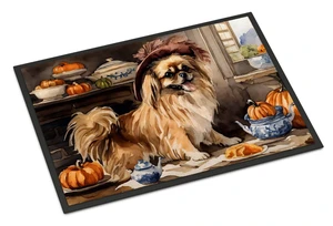 NEW Tibetan Spaniel Fall Kitchen Pumpkins Doormat Front Door Mat Indoor Outdoor Rugs for Entryway, Non Slip Washable Low Pile, 18H X 27W NEW Tibetan Spaniel Fall Kitchen Pumpkins Doormat Front Door Mat Indoor Outdoor Rugs for Entryway, Non Slip Washable Low Pile, 18H X 27W