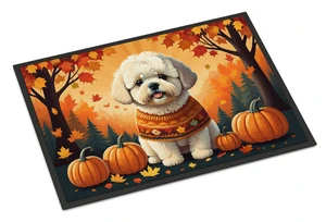 NEW Bichon Frise Fall Doormat Front Door Mat Indoor Outdoor Rugs for Entryway, Non Slip Washable Low Pile, 18H X 27W NEW Bichon Frise Fall Doormat Front Door Mat Indoor Outdoor Rugs for Entryway, Non Slip Washable Low Pile, 18H X 27W