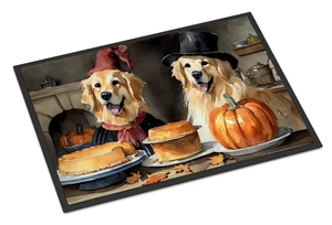 NEW Golden Retriever Fall Kitchen Pumpkins Doormat Front Door Mat Indoor Outdoor Rugs for Entryway, Non Slip Washable Low Pile, 18H X 27W NEW Golden Retriever Fall Kitchen Pumpkins Doormat Front Door Mat Indoor Outdoor Rugs for Entryway, Non Slip Washable Low Pile, 18H X 27W