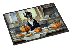 NEW Basenji Fall Kitchen Pumpkins Doormat Front Door Mat Indoor Outdoor Rugs for Entryway, Non Slip Washable Low Pile, 18H X 27W NEW Basenji Fall Kitchen Pumpkins Doormat Front Door Mat Indoor Outdoor Rugs for Entryway, Non Slip Washable Low Pile, 18H X 27W