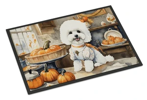 NEW Bichon Frise Fall Kitchen Pumpkins Doormat Front Door Mat Indoor Outdoor Rugs for Entryway, Non Slip Washable Low Pile, 18H X 27W NEW Bichon Frise Fall Kitchen Pumpkins Doormat Front Door Mat Indoor Outdoor Rugs for Entryway, Non Slip Washable Low Pile, 18H X 27W