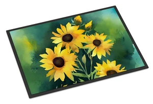 NEW Kentucky Goldenrod in Watercolor Doormat Front Door Mat Indoor Outdoor Rugs for Entryway, Non Slip Washable Low Pile, 18H X 27W NEW Kentucky Goldenrod in Watercolor Doormat Front Door Mat Indoor Outdoor Rugs for Entryway, Non Slip Washable Low Pile, 18H X 27W