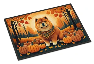 NEW Chow Chow Fall Doormat Front Door Mat Indoor Outdoor Rugs for Entryway, Non Slip Washable Low Pile, 18H X 27W NEW Chow Chow Fall Doormat Front Door Mat Indoor Outdoor Rugs for Entryway, Non Slip Washable Low Pile, 18H X 27W