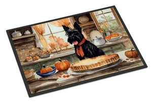 NEW Scottish Terrier Fall Kitchen Pumpkins Doormat Front Door Mat Indoor Outdoor Rugs for Entryway, Non Slip Washable Low Pile, 18H X 27W NEW Scottish Terrier Fall Kitchen Pumpkins Doormat Front Door Mat Indoor Outdoor Rugs for Entryway, Non Slip Washable Low Pile, 18H X 27W