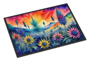 NEW Eryngium in Color Doormat Front Door Mat Indoor Outdoor Rugs for Entryway, Non Slip Washable Low Pile, 18H X 27W NEW Eryngium in Color Doormat Front Door Mat Indoor Outdoor Rugs for Entryway, Non Slip Washable Low Pile, 18H X 27W