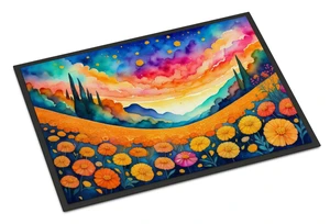 NEW Marigolds in Color Doormat Front Door Mat Indoor Outdoor Rugs for Entryway, Non Slip Washable Low Pile, 18H X 27W NEW Marigolds in Color Doormat Front Door Mat Indoor Outdoor Rugs for Entryway, Non Slip Washable Low Pile, 18H X 27W