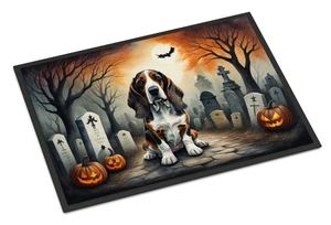 NEW Basset Hound Spooky Halloween Doormat Front Door Mat Indoor Outdoor Rugs for Entryway, Non Slip Washable Low Pile, 18H X 27W NEW Basset Hound Spooky Halloween Doormat Front Door Mat Indoor Outdoor Rugs for Entryway, Non Slip Washable Low Pile, 18H X 27W
