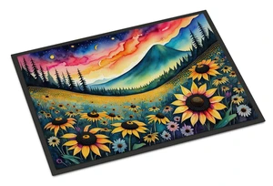 NEW Black-eyed Susans in Color Doormat Front Door Mat Indoor Outdoor Rugs for Entryway, Non Slip Washable Low Pile, 18H X 27W NEW Black-eyed Susans in Color Doormat Front Door Mat Indoor Outdoor Rugs for Entryway, Non Slip Washable Low Pile, 18H X 27W
