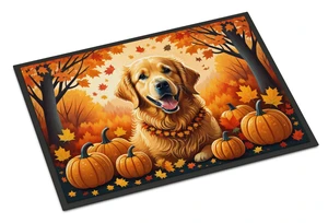 NEW Golden Retriever Fall Doormat Front Door Mat Indoor Outdoor Rugs for Entryway, Non Slip Washable Low Pile, 18H X 27W NEW Golden Retriever Fall Doormat Front Door Mat Indoor Outdoor Rugs for Entryway, Non Slip Washable Low Pile, 18H X 27W