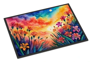 NEW Alstroemerias in Color Doormat Front Door Mat Indoor Outdoor Rugs for Entryway, Non Slip Washable Low Pile, 18H X 27W NEW Alstroemerias in Color Doormat Front Door Mat Indoor Outdoor Rugs for Entryway, Non Slip Washable Low Pile, 18H X 27W