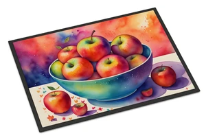 NEW Colorful Apples Doormat Front Door Mat Indoor Outdoor Rugs for Entryway, Non Slip Washable Low Pile, 18H X 27W NEW Colorful Apples Doormat Front Door Mat Indoor Outdoor Rugs for Entryway, Non Slip Washable Low Pile, 18H X 27W