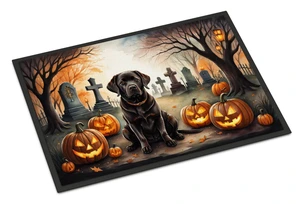 NEW Chocolate Labrador Retriever Spooky Halloween Doormat Front Door Mat Indoor Outdoor Rugs for Entryway, Non Slip Washable Low Pile, 18H X 27W NEW Chocolate Labrador Retriever Spooky Halloween Doormat Front Door Mat Indoor Outdoor Rugs for Entryway, Non Slip Washable Low Pile, 18H X 27W