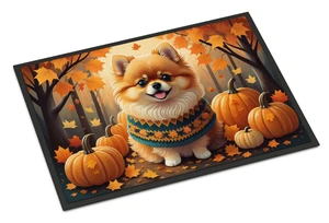 NEW Pomeranian Fall Doormat Front Door Mat Indoor Outdoor Rugs for Entryway, Non Slip Washable Low Pile, 18H X 27W NEW Pomeranian Fall Doormat Front Door Mat Indoor Outdoor Rugs for Entryway, Non Slip Washable Low Pile, 18H X 27W