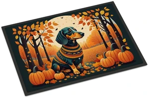 NEW Dachshund Fall Doormat Front Door Mat Indoor Outdoor Rugs for Entryway, Non Slip Washable Low Pile, 18H X 27W NEW Dachshund Fall Doormat Front Door Mat Indoor Outdoor Rugs for Entryway, Non Slip Washable Low Pile, 18H X 27W