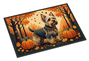 NEW Silky Terrier Fall Doormat Front Door Mat Indoor Outdoor Rugs for Entryway, Non Slip Washable Low Pile, 18H X 27W NEW Silky Terrier Fall Doormat Front Door Mat Indoor Outdoor Rugs for Entryway, Non Slip Washable Low Pile, 18H X 27W