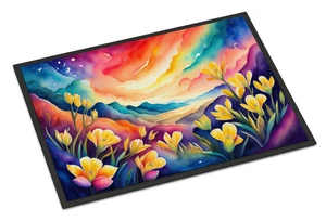 NEW Freesia in Color Doormat Front Door Mat Indoor Outdoor Rugs for Entryway, Non Slip Washable Low Pile, 18H X 27W NEW Freesia in Color Doormat Front Door Mat Indoor Outdoor Rugs for Entryway, Non Slip Washable Low Pile, 18H X 27W