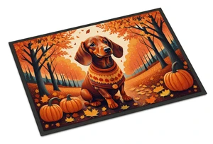 NEW Dachshund Fall Doormat Front Door Mat Indoor Outdoor Rugs for Entryway, Non Slip Washable Low Pile, 18H X 27W NEW Dachshund Fall Doormat Front Door Mat Indoor Outdoor Rugs for Entryway, Non Slip Washable Low Pile, 18H X 27W