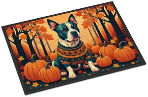 NEW Pit Bull Terrier Fall Doormat Front Door Mat Indoor Outdoor Rugs for Entryway, Non Slip Washable Low Pile, 18H X 27W NEW Pit Bull Terrier Fall Doormat Front Door Mat Indoor Outdoor Rugs for Entryway, Non Slip Washable Low Pile, 18H X 27W