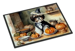NEW Shih Tzu Fall Kitchen Pumpkins Doormat Front Door Mat Indoor Outdoor Rugs for Entryway, Non Slip Washable Low Pile, 18H X 27W NEW Shih Tzu Fall Kitchen Pumpkins Doormat Front Door Mat Indoor Outdoor Rugs for Entryway, Non Slip Washable Low Pile, 18H X 27W