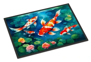 NEW Koi Fish Doormat Front Door Mat Indoor Outdoor Rugs for Entryway, Non Slip Washable Low Pile, 18H X 27W NEW Koi Fish Doormat Front Door Mat Indoor Outdoor Rugs for Entryway, Non Slip Washable Low Pile, 18H X 27W