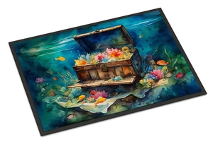 NEW Treasure Chest Doormat Front Door Mat Indoor Outdoor Rugs for Entryway, Non Slip Washable Low Pile, 18H X 27W NEW Treasure Chest Doormat Front Door Mat Indoor Outdoor Rugs for Entryway, Non Slip Washable Low Pile, 18H X 27W