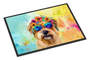 NEW Cairn Terrier Hippie Dawg Doormat Front Door Mat Indoor Outdoor Rugs for Entryway, Non Slip Washable Low Pile, 18H X 27W NEW Cairn Terrier Hippie Dawg Doormat Front Door Mat Indoor Outdoor Rugs for Entryway, Non Slip Washable Low Pile, 18H X 27W