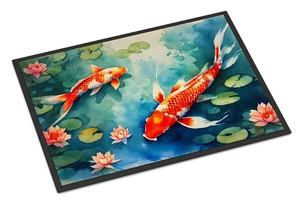 NEW Koi Fish Doormat Front Door Mat Indoor Outdoor Rugs for Entryway, Non Slip Washable Low Pile, 18H X 27W NEW Koi Fish Doormat Front Door Mat Indoor Outdoor Rugs for Entryway, Non Slip Washable Low Pile, 18H X 27W